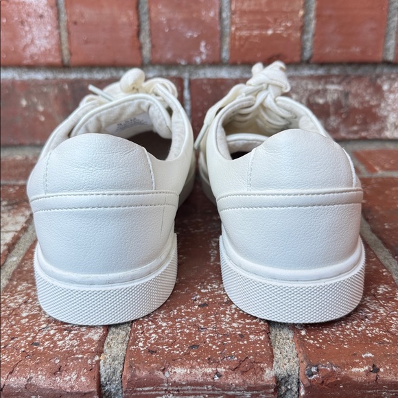 Joie Harvard White Leather Platform Sneakers Lace Up Casual Shoes Women's 9.5M - Picture 4 of 7